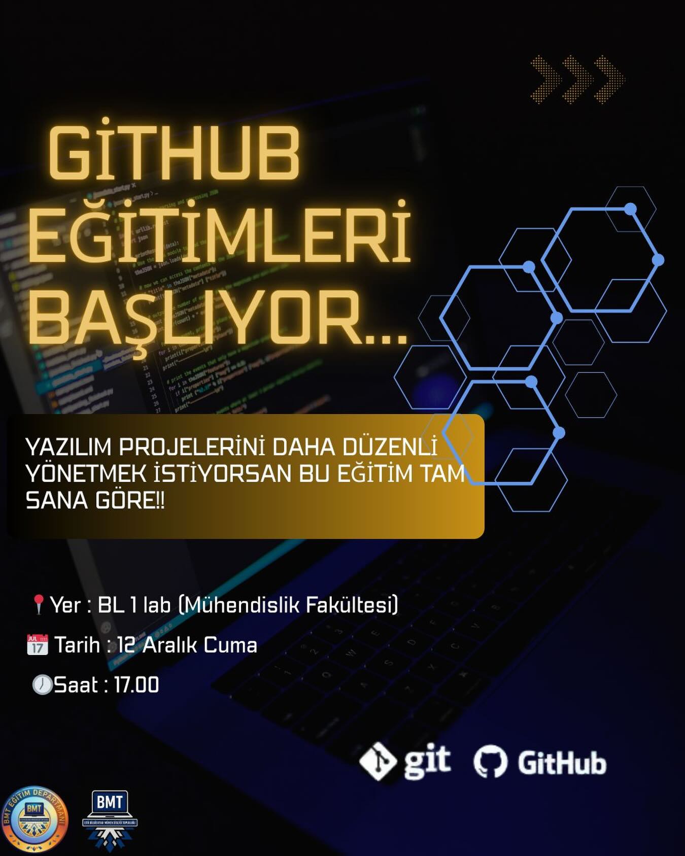 GitHub Eğitimleri Başlıyor...